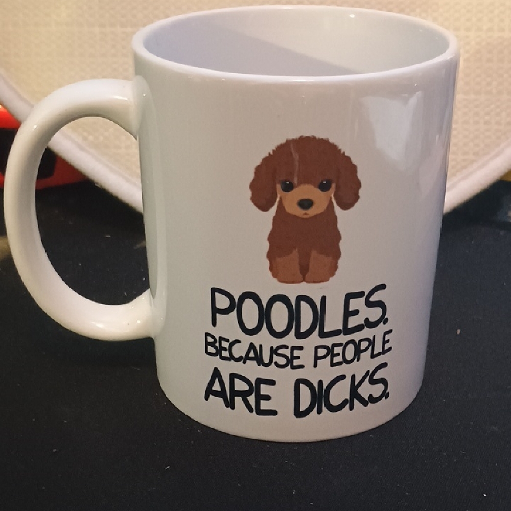 Charming Poodle White Coffee Mug